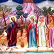St. Paul ministering to Lydia and the women in Philippi