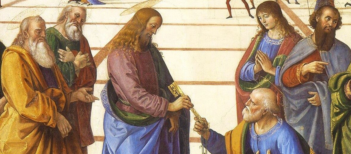 Jesus gives Peter the keys to the kingdom